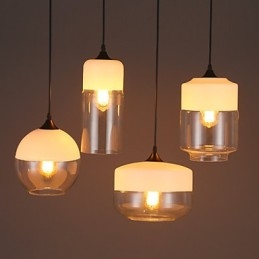 Nordic Creative Stair Shop's Art Smedejernsglas lysekronelampe