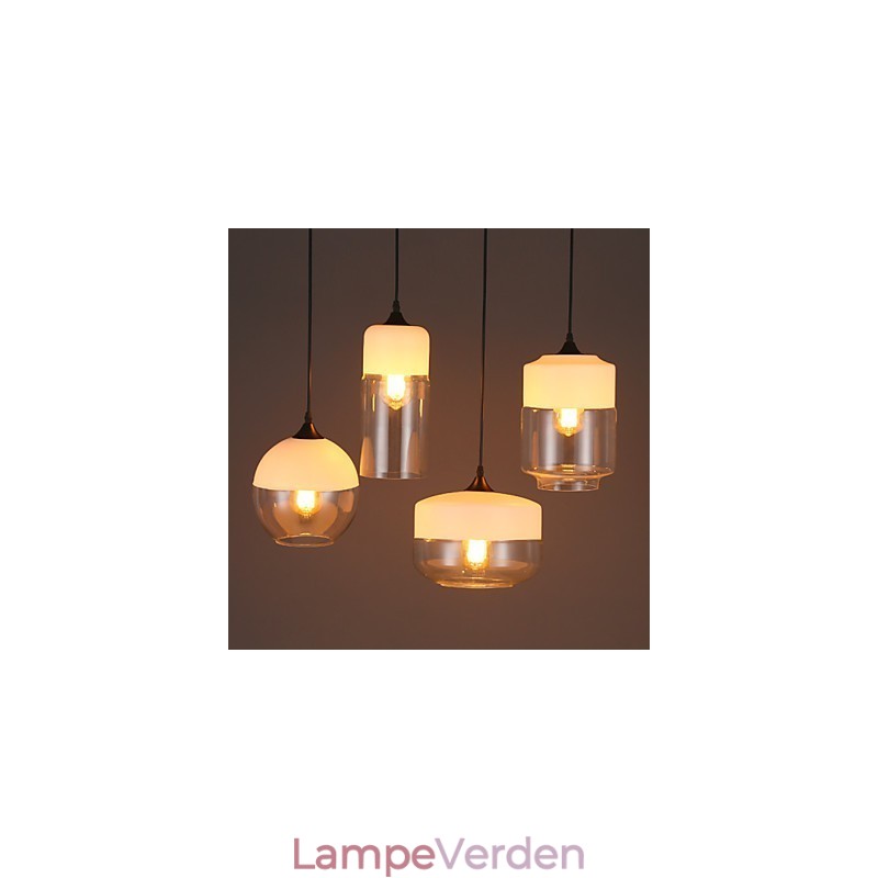 Nordic Creative Stair Shop's Art Smedejernsglas lysekronelampe