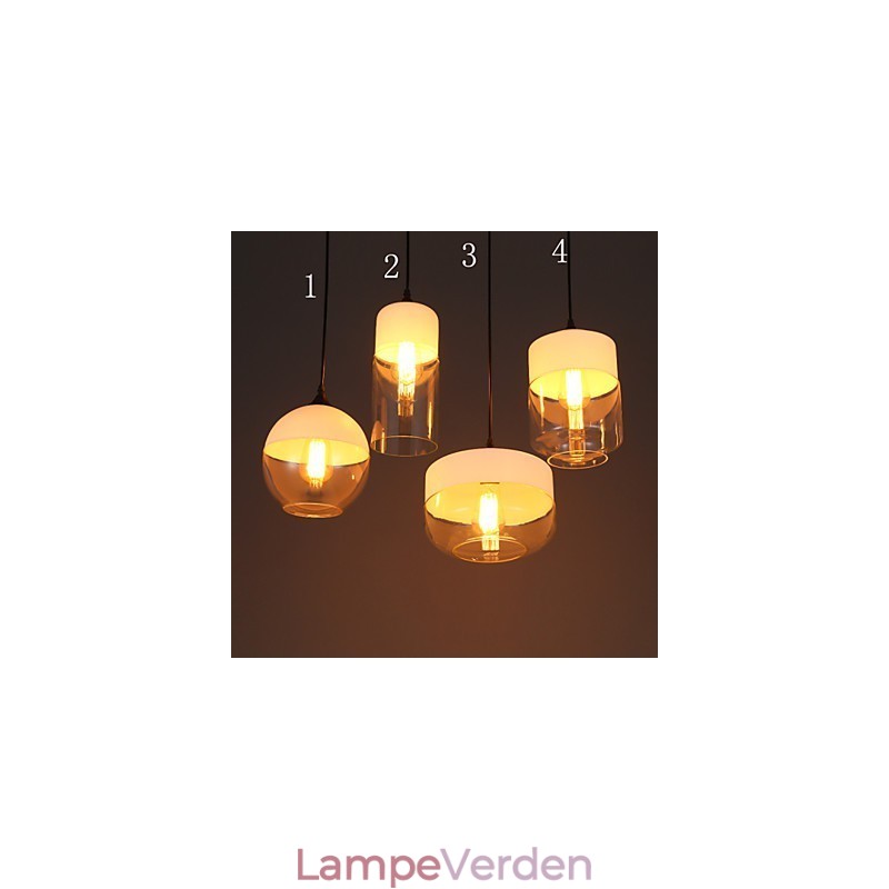 Nordic Creative Stair Shop's Art Smedejernsglas lysekronelampe
