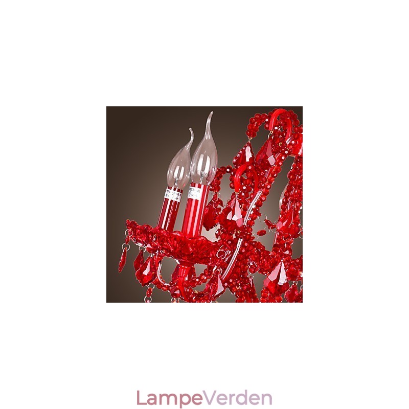 Moderne moderne krystal krom metal lysekrone