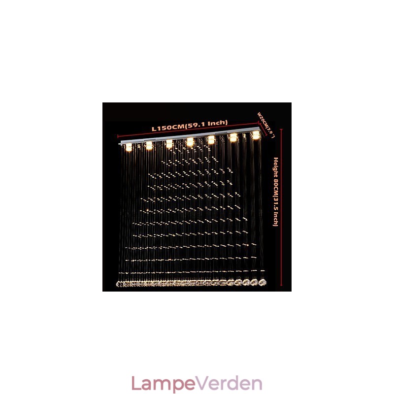 K9 Crystal Pendel Light Hængende Wire Lysekrone Belysning Loftslamper