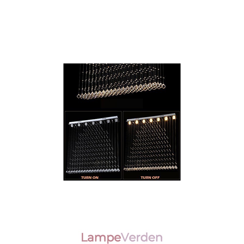K9 Crystal Pendel Light Hængende Wire Lysekrone Belysning Loftslamper