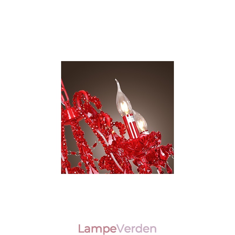 Moderne moderne krystal krom metal lysekrone