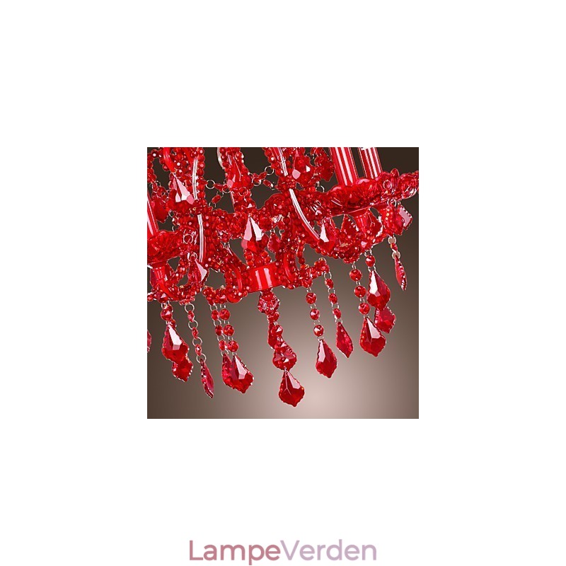 Moderne moderne krystal krom metal lysekrone