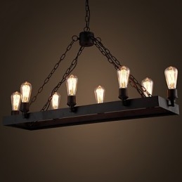 Moderne Retro Loft Lysekrone Amerikansk Land Lysekrone Kreativ Industriel Cafe Lampe Lys