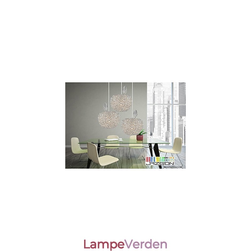 Vævet aluminiumslysekrone med tre hovedlampe Apple A