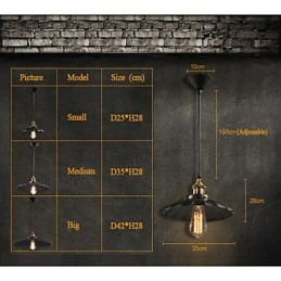 Retro klassisk europæisk stil pendel metal kunst droplight