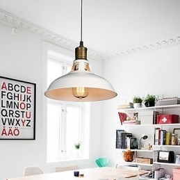 Amerikansk Country Style Originalitet Single Head Smedejern Hollow Out Droplight Lampe