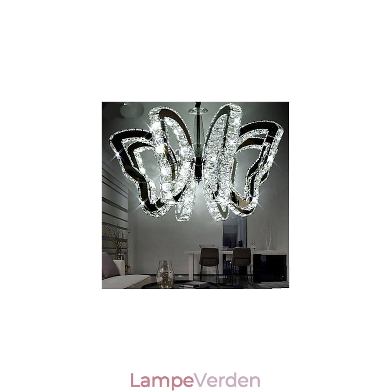Sommerfuglelampe Moderne Luksus Krystallampe