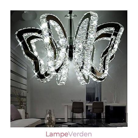 Sommerfuglelampe Moderne Luksus Krystallampe Sommerfuglelampe Moderne Luksus Krystallampe