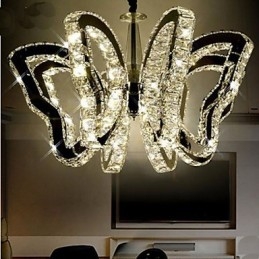 Sommerfuglelampe Moderne Luksus Krystallampe