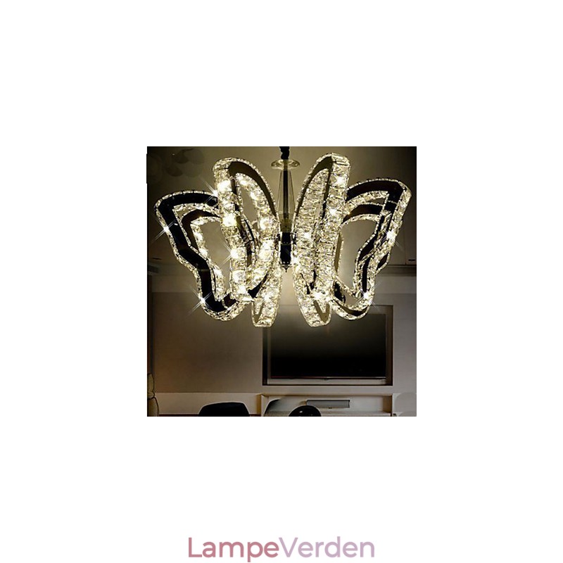 Sommerfuglelampe Moderne Luksus Krystallampe