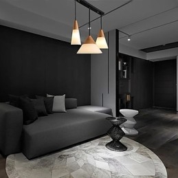 Moderne moderne mini-stil lysekrone i krommetal