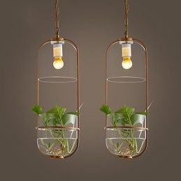 Moderne moderne dekorativt design vedhængslampe (omfatter ikke planter