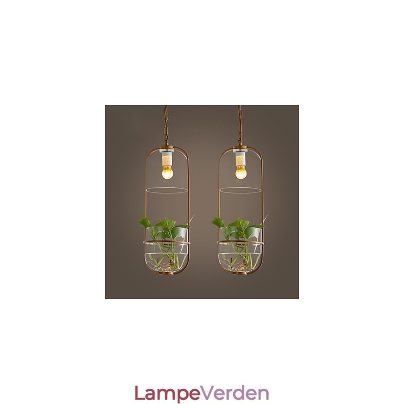 Moderne moderne dekorativt design vedhængslampe (omfatter ikke planter