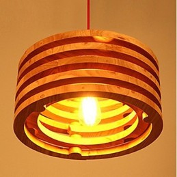 Piletræ Lampe Lysekrone Træ