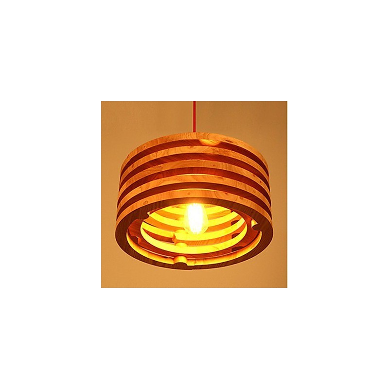 Piletræ Lampe Lysekrone Træ
