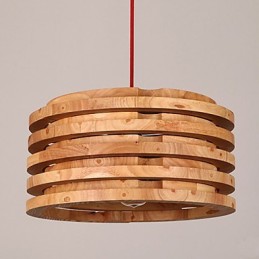 Piletræ Lampe Lysekrone Træ