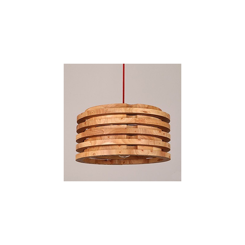Piletræ Lampe Lysekrone Træ