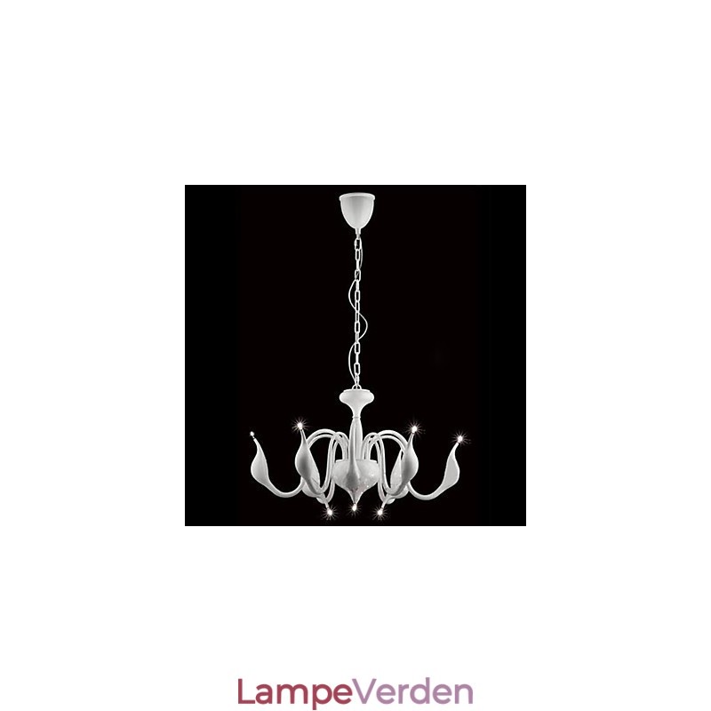 Moderne moderne galvaniseret metal lysekrone