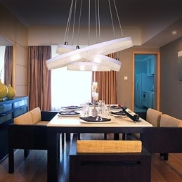 Krystal Pendel Moderne Lampe Tre ringe