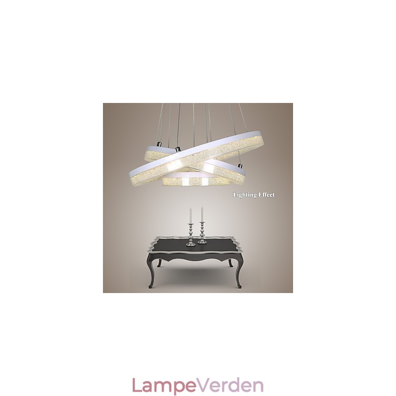 Krystal Pendel Moderne Lampe Tre ringe