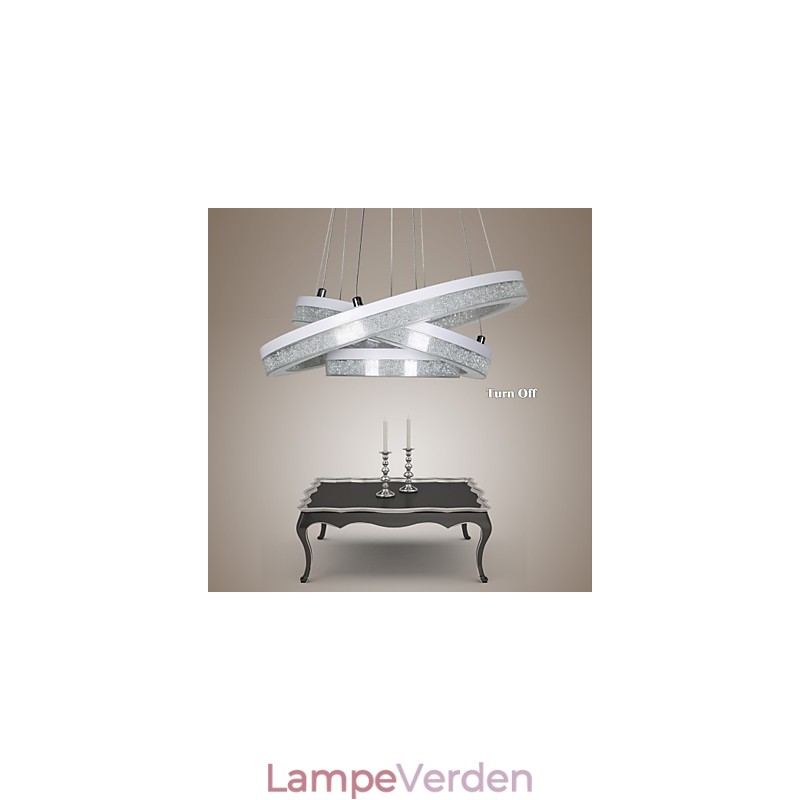 Krystal Pendel Moderne Lampe Tre ringe