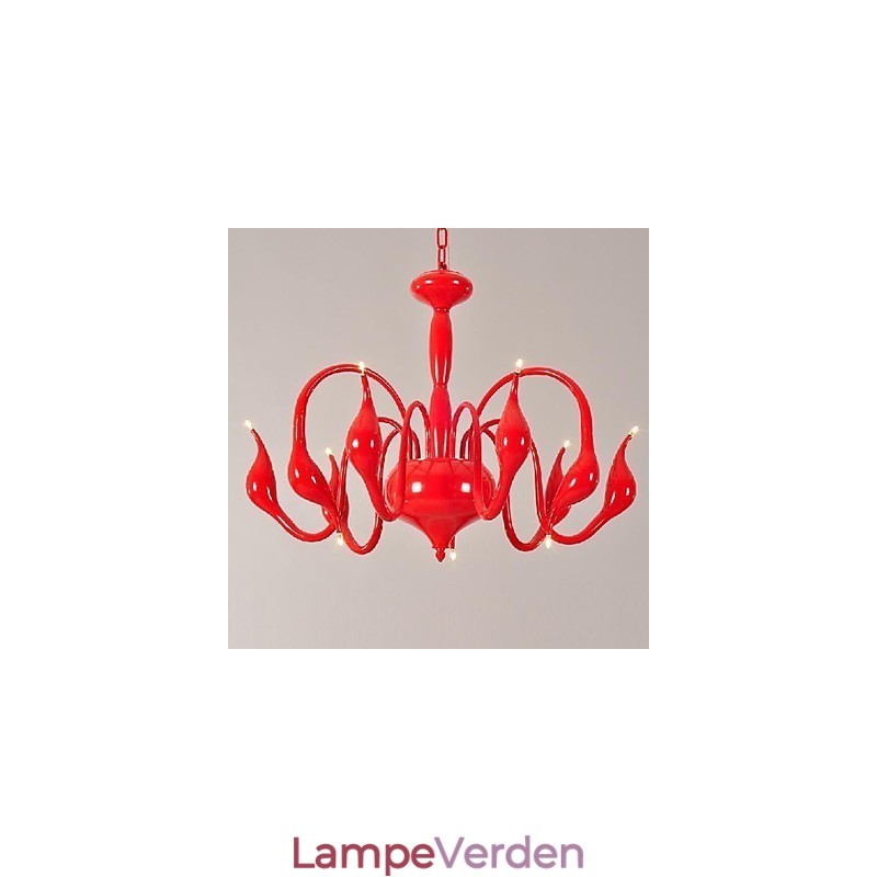 Moderne moderne galvaniseret metal lysekrone