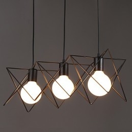 Kontrakteret og moderne kreativt design enkelt smedejernshoved droplight