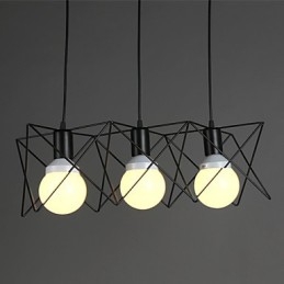 Kontrakteret og moderne kreativt design enkelt smedejernshoved droplight