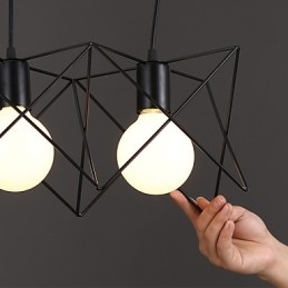 Kontrakteret og moderne kreativt design enkelt smedejernshoved droplight