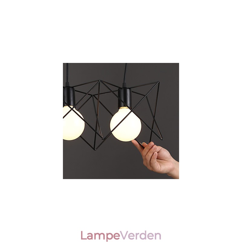 Kontrakteret og moderne kreativt design enkelt smedejernshoved droplight