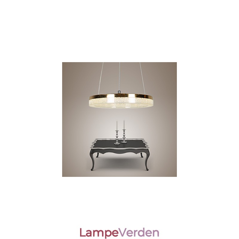 Krystal pendel gylden moderne lampe